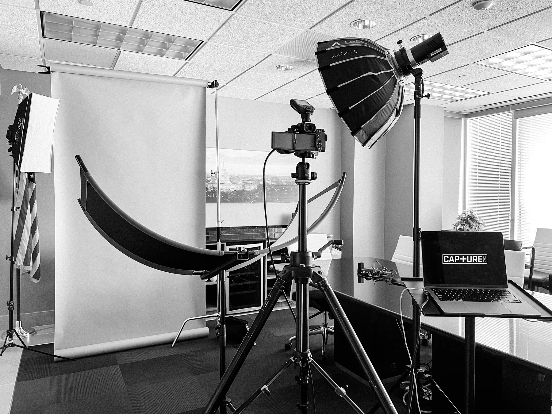Capture DC on-location setup in a client office